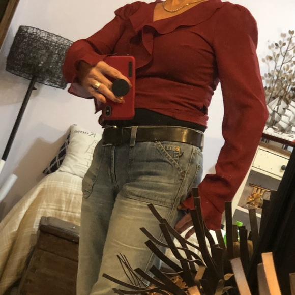 BUNDLE SALE: Wrap semi-sheer top - Picture 7 of 7